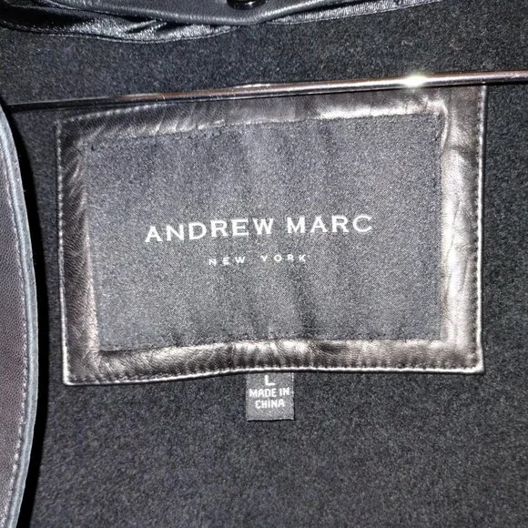 Andrew Marc - 3/4 length leather Jacket Size L - Picture 3 of 9